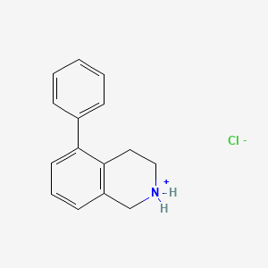 molecular formula C15H16ClN B13757025 5-Phenyl-1,2,3,4-tetrahydroisoquinoline hydrochloride CAS No. 24464-10-6