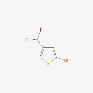 molecular formula C5H3BrF2S B1375703 2-Bromo-4-(difluoromethyl)thiophene CAS No. 1426290-09-6