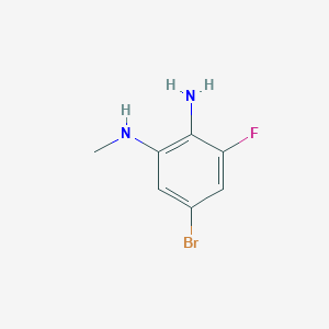 molecular formula C7H8BrFN2 B1375704 5-Bromo-3-fluoro-N1-methylbenzene-1,2-diamine CAS No. 1396503-78-8