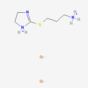 molecular formula C6H15Br2N3S B13757050 2-(3-Aminopropyl thio)-2-imidazoline dihydrobromide CAS No. 4786-85-0