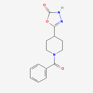 5-(1-Benzoylpiperidin-4-yl)-1,3,4-oxadiazol-2-ol