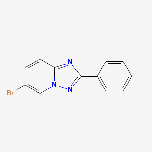 molecular formula C12H8BrN3 B1375707 6-Bromo-2-phenyl-[1,2,4]triazolo[1,5-A]pyridine CAS No. 86843-98-3