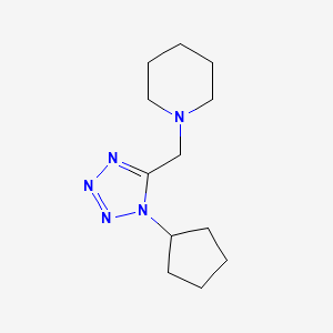 molecular formula C12H21N5 B13757072 1-(1-Cyclopentyl-1H-tetrazol-5-ylmethyl)-piperidine CAS No. 551933-65-4