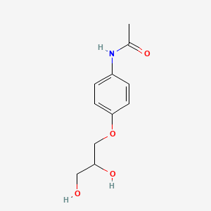 molecular formula C11H15NO4 B13757128 n-[4-(2,3-Dihydroxypropoxy)phenyl]acetamide CAS No. 57064-98-9