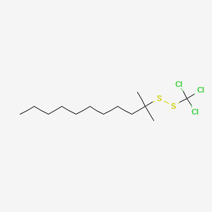 molecular formula C13H25Cl3S2 B13757153 Disulfide, tert-dodecyl trichloromethyl CAS No. 60114-74-1