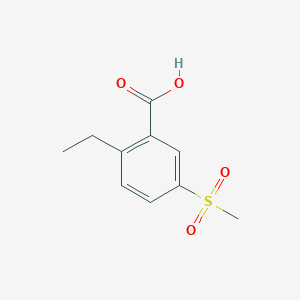 molecular formula C10H12O4S B1375717 2-Ethyl-5-methanesulfonylbenzoic acid CAS No. 1423025-79-9