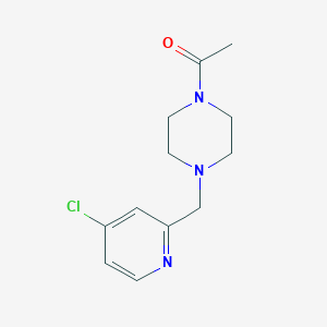 molecular formula C12H16ClN3O B1375722 1-{4-[(4-Chloropyridin-2-yl)methyl]piperazin-1-yl}ethan-1-one CAS No. 1423887-71-1
