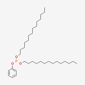 molecular formula C34H63O3P B13757222 Phenyl ditetradecyl phosphite CAS No. 59972-95-1