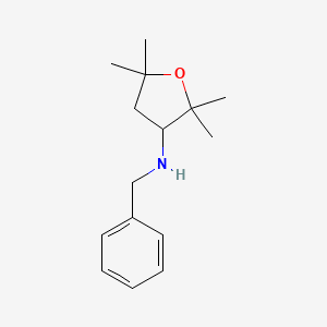 molecular formula C15H23NO B1375723 N-benzyl-2,2,5,5-tetramethyloxolan-3-amine CAS No. 1432679-03-2