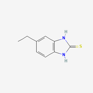 molecular formula C9H10N2S B13757235 5-ethyl-1H-benzo[d]imidazole-2(3H)-thione 