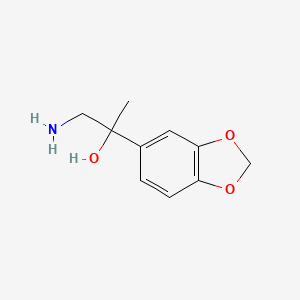 molecular formula C10H13NO3 B1375725 1-Amino-2-(1,3-benzodioxol-5-yl)propan-2-ol CAS No. 145412-90-4