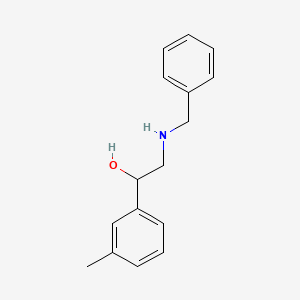 molecular formula C16H19NO B1375726 2-(Benzylamino)-1-(3-methylphenyl)ethan-1-ol CAS No. 94673-34-4