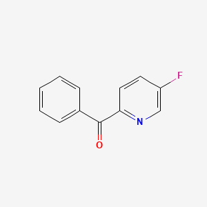 molecular formula C12H8FNO B1375728 2-Benzoyl-5-fluoropyridine CAS No. 1427379-15-4
