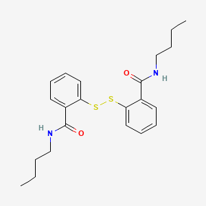 molecular formula C22H28N2O2S2 B13757304 2,2'-Dithiobis(N-butylbenzamide) CAS No. 2620-88-4