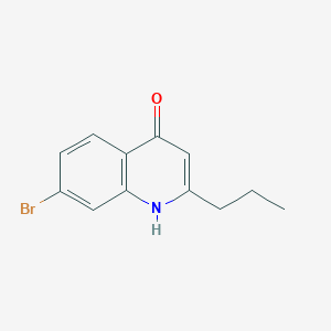 molecular formula C12H12BrNO B13757305 7-Bromo-4-hydroxy-2-propylquinoline CAS No. 1070879-97-8