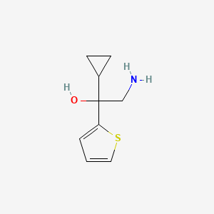 molecular formula C9H13NOS B1375731 2-Amino-1-cyclopropyl-1-(2-thienyl)ethanol CAS No. 1267957-03-8