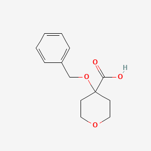 molecular formula C13H16O4 B1375732 4-(Benzyloxy)oxane-4-carboxylic acid CAS No. 1293265-45-8