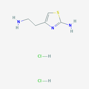 molecular formula C5H11Cl2N3S B1375736 4-(2-Aminoethyl)thiazol-2-amine dihydrochloride CAS No. 89364-16-9