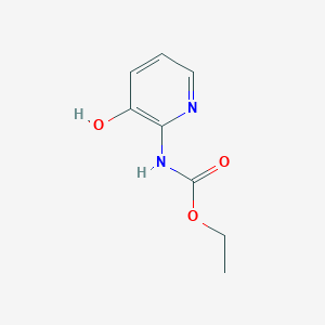 molecular formula C8H10N2O3 B13757385 Ethyl 3-hydroxypyridin-2-ylcarbamate CAS No. 106840-72-6