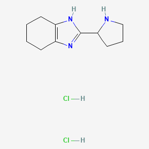 2-(pyrrolidin-2-yl)-4,5,6,7-tetrahydro-1H-1,3-benzodiazole dihydrochloride