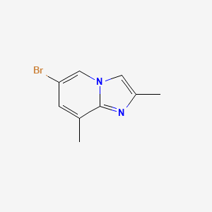 molecular formula C9H9BrN2 B1375740 6-溴-2,8-二甲基咪唑并[1,2-a]吡啶 CAS No. 1216231-53-6