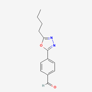 4-(5-Butyl-1,3,4-oxadiazol-2-yl)benzaldehyde