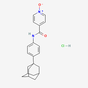 molecular formula C22H25ClN2O2 B13757451 N-(p-(1-Adamantyl)phenyl)isonicotinamide 1-oxide hydrochloride 