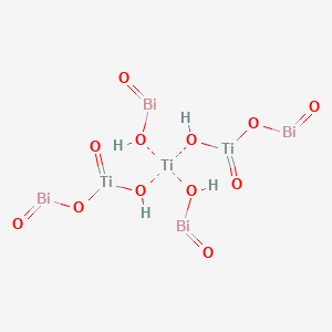 molecular formula Bi4H4O12Ti3 B13757456 Bismuth titanate(bi4ti3o12,3um flakes) 