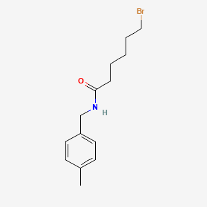 6-bromo-N-[(4-methylphenyl)methyl]hexanamide