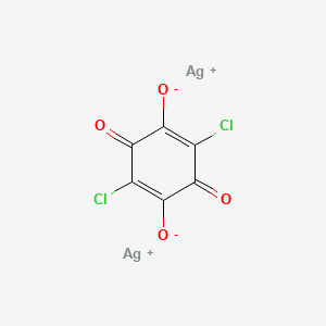molecular formula C6Ag2Cl2O4 B13757503 disilver;2,5-dichloro-3,6-dioxocyclohexa-1,4-diene-1,4-diolate CAS No. 22855-70-5