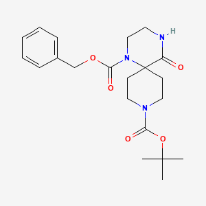 1-Benzyl 9-tert-butyl 5-oxo-1,4,9-triazaspiro[5.5]undecane-1,9-dicarboxylate