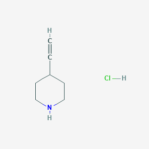 B1375752 4-Ethynylpiperidine hydrochloride CAS No. 550378-30-8