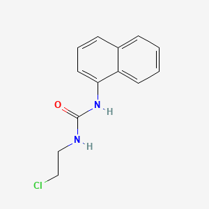 molecular formula C13H13ClN2O B13757526 Urea, 1-(2-chloroethyl)-3-(1-naphthyl)- CAS No. 73953-69-2