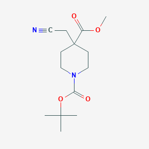1-tert-Butyl 4-methyl 4-(cyanomethyl)piperidine-1,4-dicarboxylate