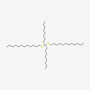 molecular formula C40H84S2Sn B13757541 Bis(dodecylthio)dioctylstannane CAS No. 22205-30-7