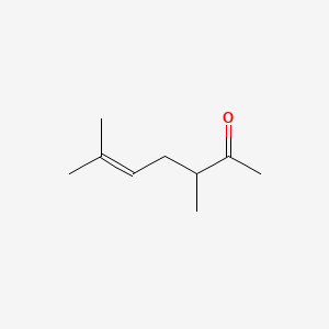 molecular formula C9H16O B13757566 3,6-Dimethylhept-5-en-2-one CAS No. 760-97-4