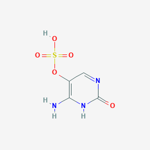 molecular formula C4H5N3O5S B13757579 (6-amino-2-oxo-1H-pyrimidin-5-yl) hydrogen sulfate 