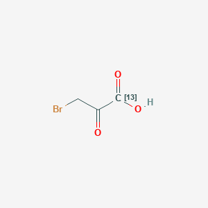 molecular formula C3H3BrO3 B1375758 3-Bromo-2-oxo(1-~13~C)propanoic acid CAS No. 1173018-50-2
