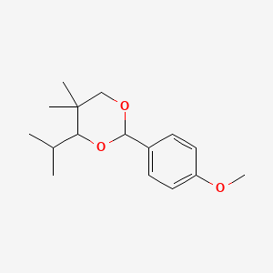 molecular formula C16H24O3 B13757580 4-Isopropyl-2-(4-methoxyphenyl)-5,5-dimethyl-1,3-dioxane CAS No. 61683-86-1