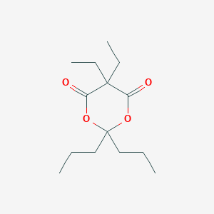 molecular formula C14H24O4 B13757582 5,5-Diethyl-2,2-dipropyl-1,3-dioxane-4,6-dione CAS No. 5408-18-4
