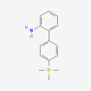 molecular formula C15H19NSi B13757584 2-(4-Trimethylsilylphenyl)aniline 