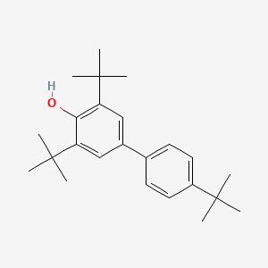 molecular formula C24H34O B13757585 3,4',5-Tris(1,1-dimethylethyl)(1,1'-biphenyl)-4-ol CAS No. 6257-39-2