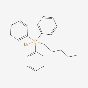 molecular formula C23H26BrP B13757648 Bromo-pentyl-triphenyl-lambda5-phosphane CAS No. 59725-01-8