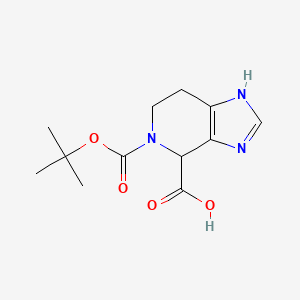 B1375765 5-(tert-Butoxycarbonyl)-4,5,6,7-tetrahydro-1H-imidazo[4,5-c]pyridine-4-carboxylic acid CAS No. 1250997-59-1