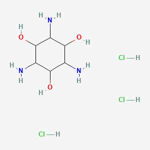 molecular formula C6H18Cl3N3O3 B1375771 1,3,5-Triamino-1,3,5-trideoxy-cis-inositol trihydrochloride CAS No. 6988-69-8