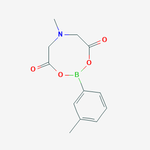 molecular formula C12H14BNO4 B1375772 6-Methyl-2-(3-methylphenyl)-1,3,6,2-dioxazaborocane-4,8-dione CAS No. 1313614-61-7
