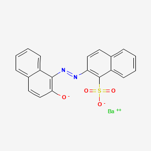 molecular formula C20H12BaN2O4S B13757728 barium(2+);2-[(2-oxidonaphthalen-1-yl)diazenyl]naphthalene-1-sulfonate CAS No. 24530-53-8