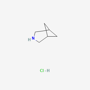 molecular formula C6H12ClN B1375776 3-氮杂双环[3.1.1]庚烷盐酸盐 CAS No. 1427380-44-6