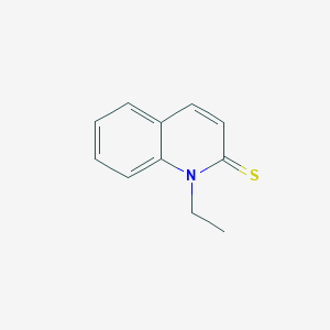 molecular formula C11H11NS B13757765 1-Ethyl-di-hydronquinoline-thiodone 