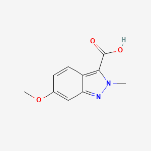 molecular formula C10H10N2O3 B13757812 6-methoxy-2-methyl-2H-indazole-3-carboxylic acid CAS No. 1150618-49-7